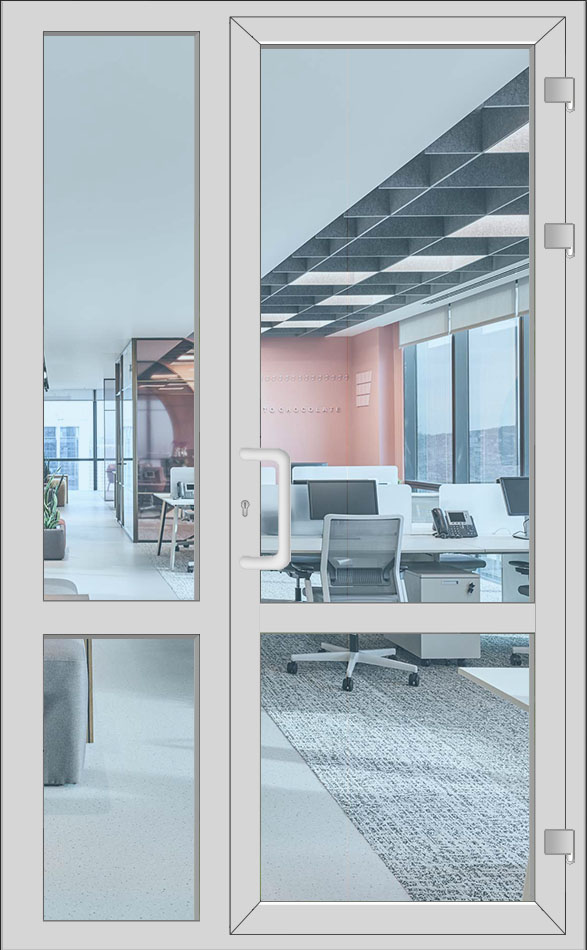 Дверь ПВХ 2 створки