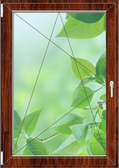 Окно ПВХ 1 створка